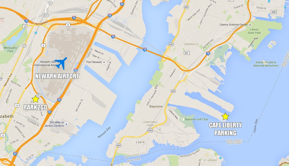 Guide to New York Cruise Parking (Cape Liberty, Manhattan, Brooklyn