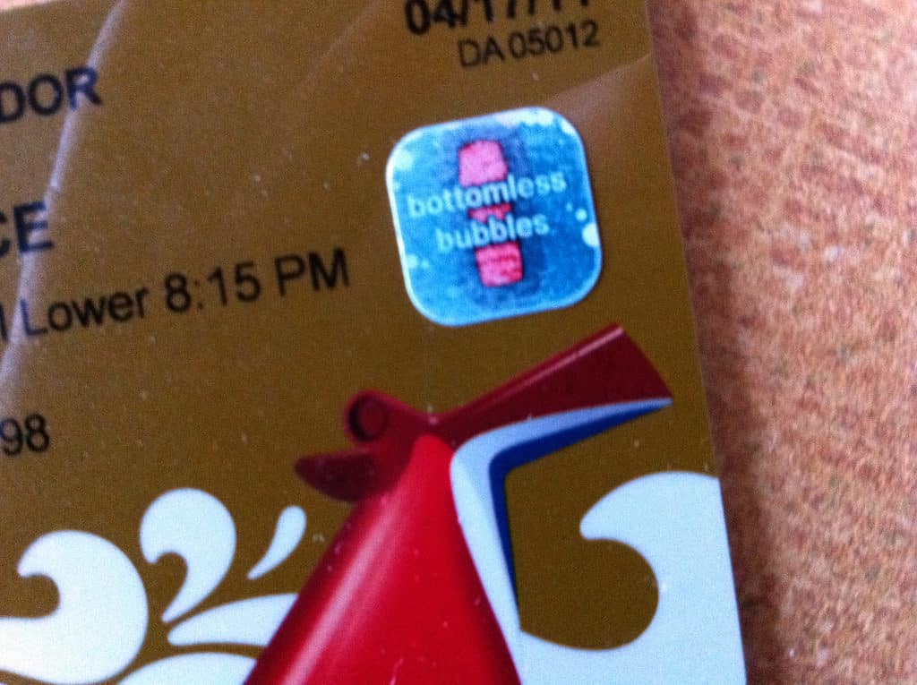 bottomless bubbles sticker