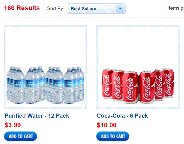 can you bring bottled water on carnival cruise