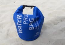 Dry Bag Review: 3 Bags Tested… Here’s the Undisputed Winner Dry bag sitting in sand