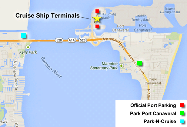 Port Canaveral Cruise Terminal Map