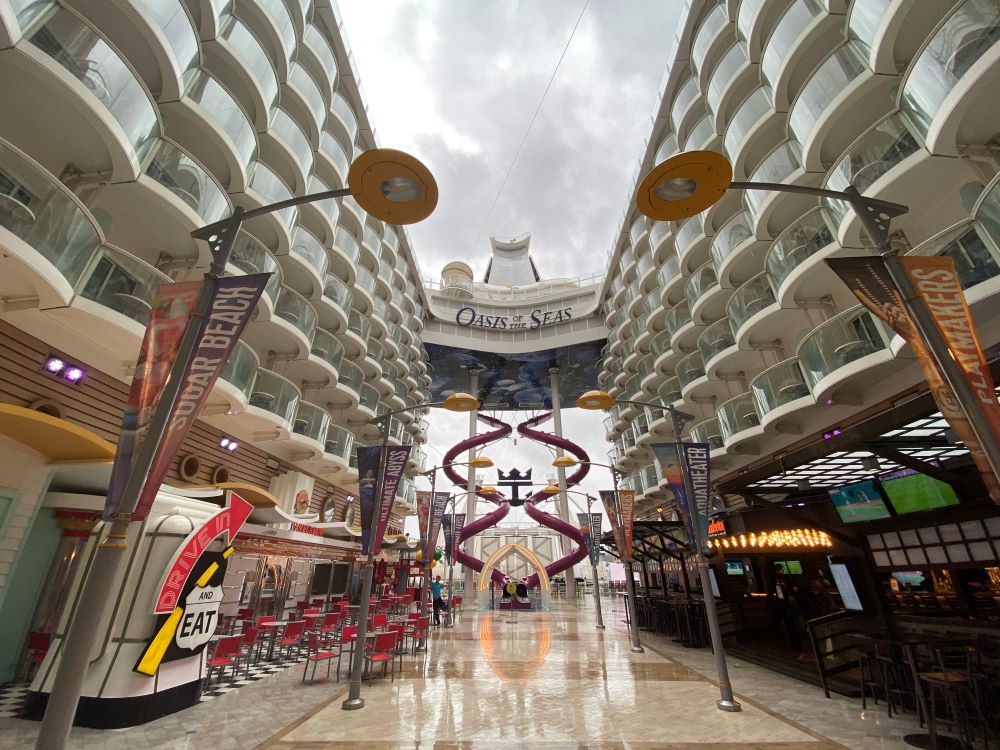 Boardwalk on Oasis of the Seas