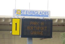 Fort Lauderdale (Port Everglades) Cruise Parking (Where to Park): Prices, Profiles, & Map Sign for Port Everglades parking