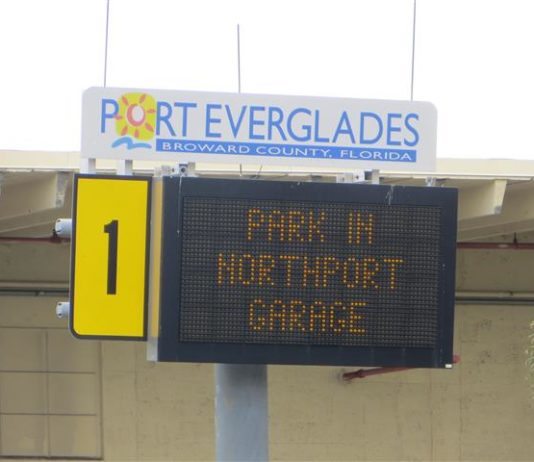 Fort Lauderdale (Port Everglades) Cruise Parking (Where to Park): Prices, Profiles, & Map Sign for Port Everglades parking