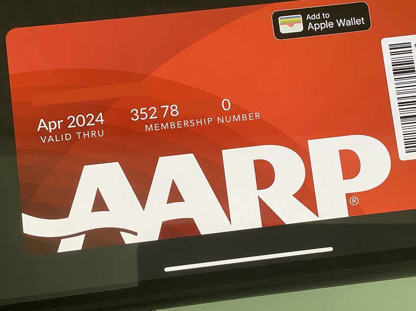 AARP Membership card