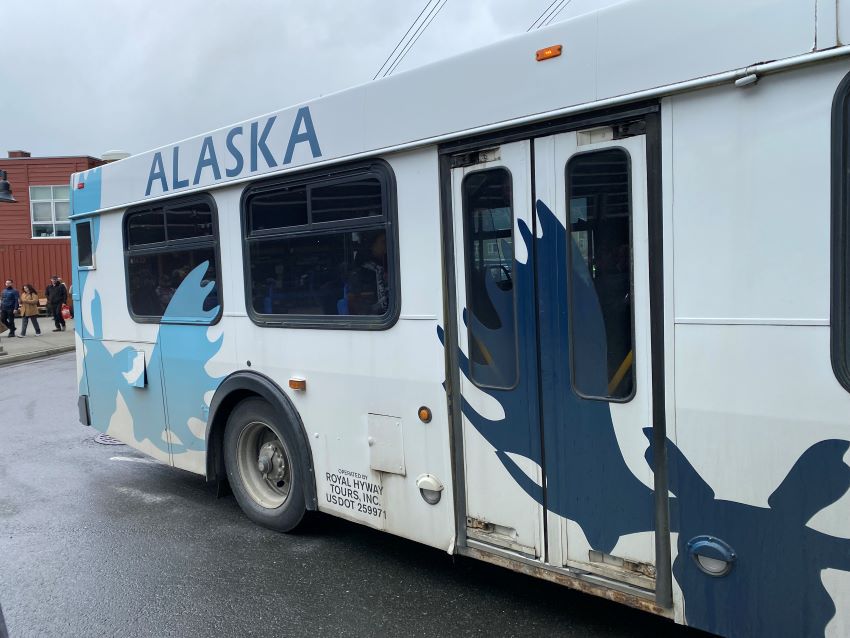 Shuttle bus in Alaska
