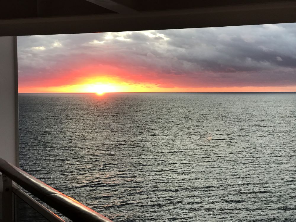 Balcony sunset