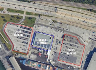 Complete Guide to Baltimore Cruise Parking (Prices & Where to Park) Map showing Baltimore cruise parking at the port