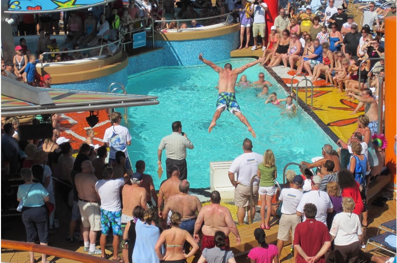 Belly flop competition