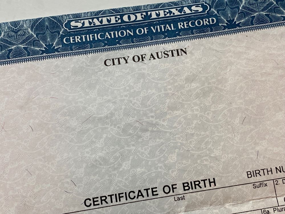 Birth certificate