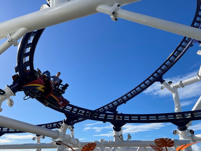 carnival cruise ship that has roller coaster