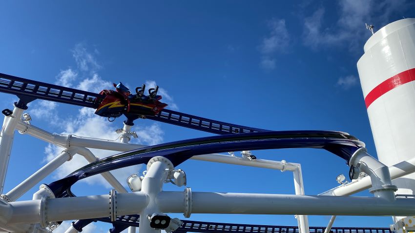 carnival cruise ship that has roller coaster