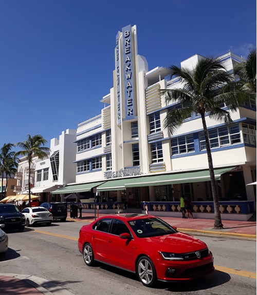 Breakwater Hotel in South Beach Miami
