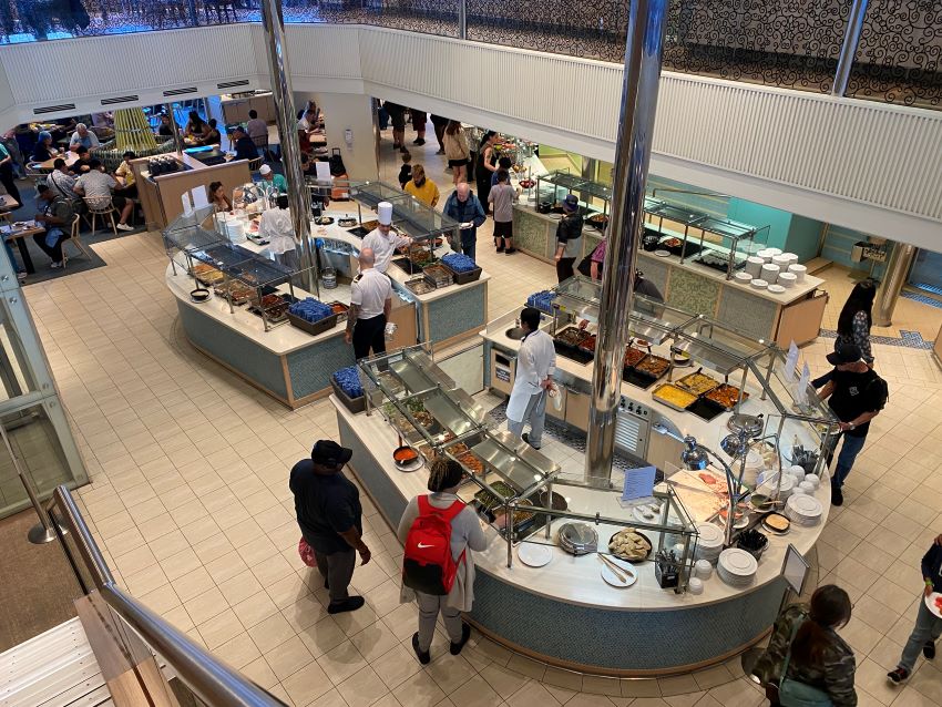 Buffet on a cruise