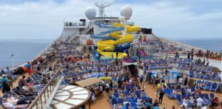 Carnival Cruise Live Blog (Day 4): A Final Day at Sea Featuring… Whales?! Plus Final Thoughts Busy pool deck at sea