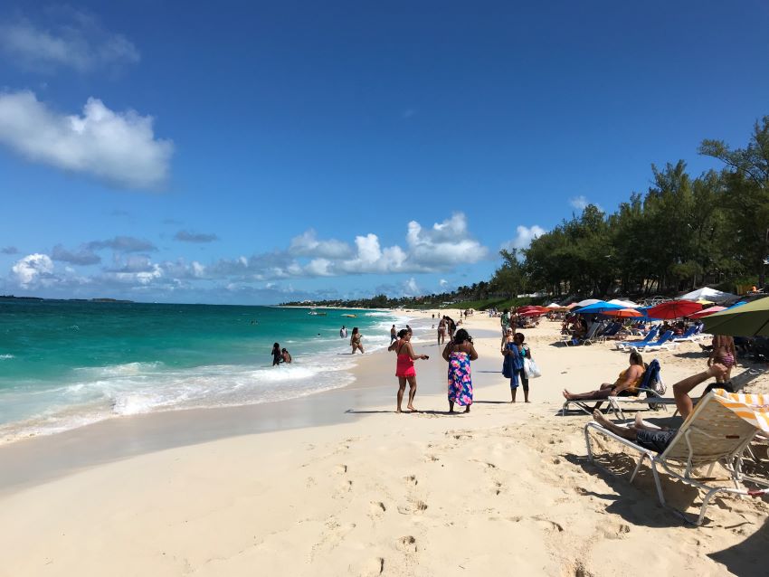 Cabbage Beach looking east in Nassau