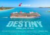 Carnival Unveils its Biggest Cruise Ship Ever… Set to Arrive in 2029 Rendering of Carnival Destiny, showing the ship on a blue ocean.