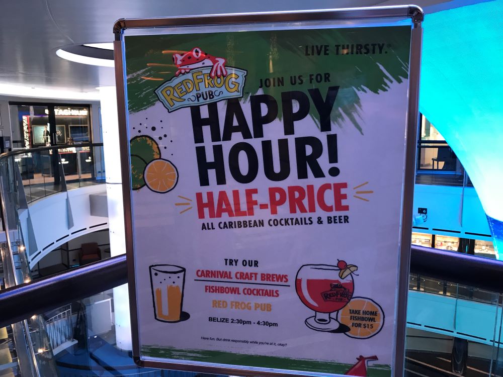 Carnival Happy Hour offer