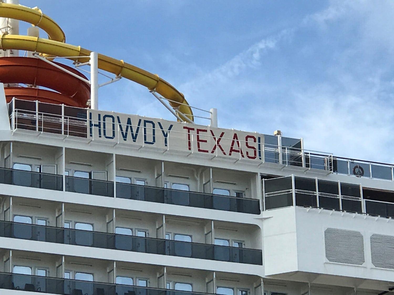 Howdy Texas, Carnival ship