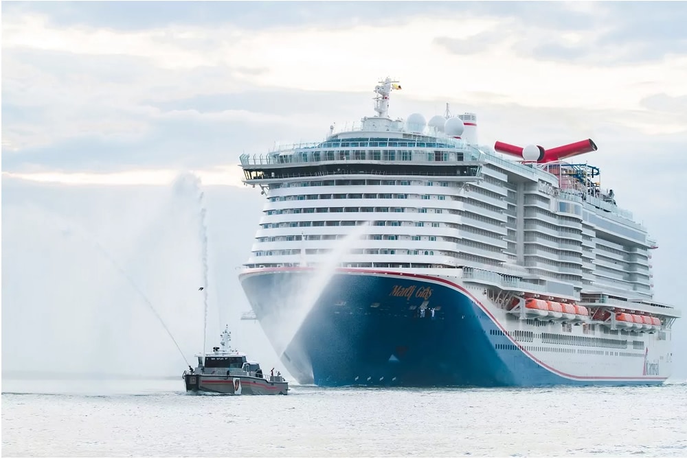 Arrival of Mardi Gras at Port Canaveral