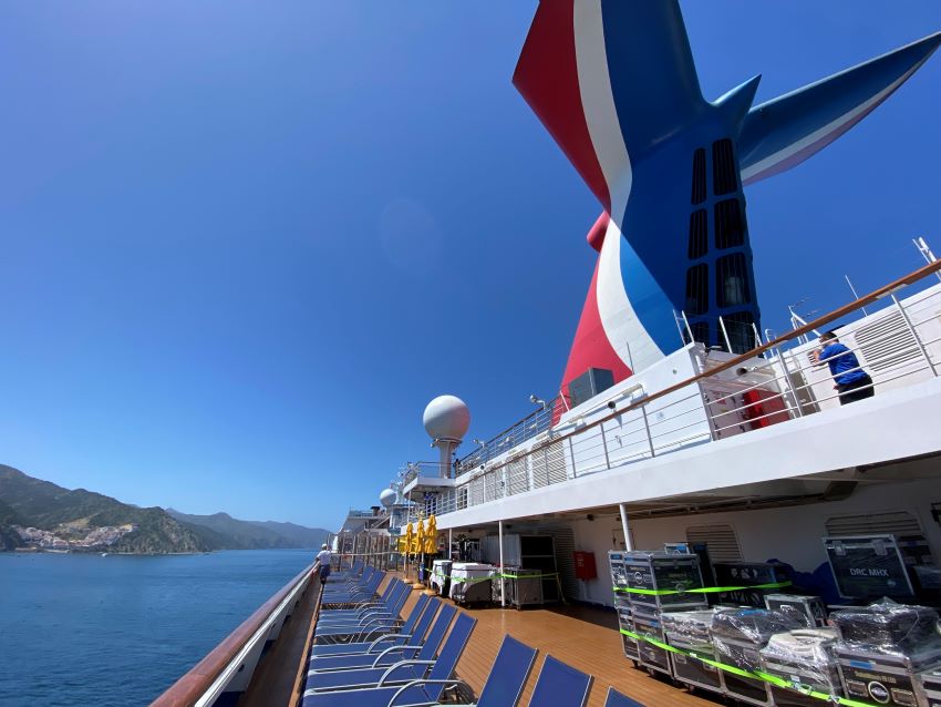 Carnival Radiance in sunlight