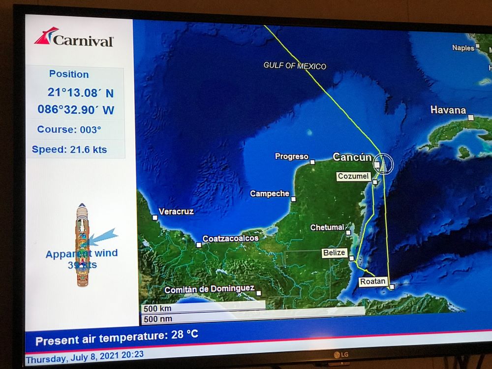 Carnival ship tracker