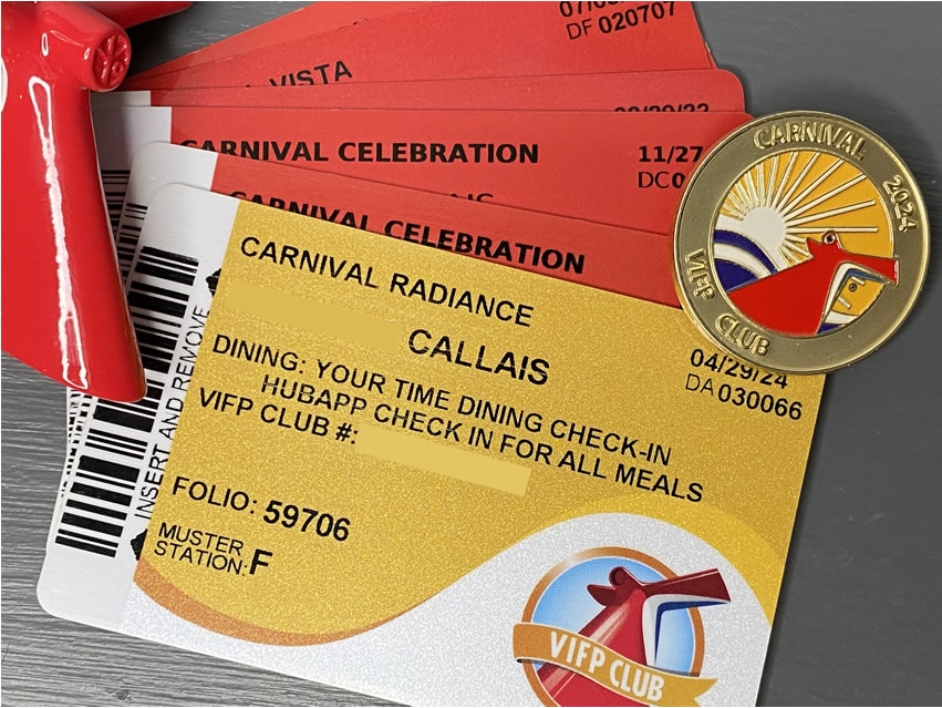 Carnival VIFP cards