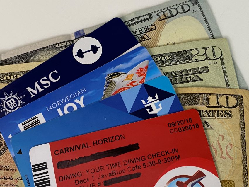 money with a cruise keycard