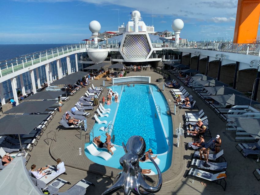 Pool deck on Celebrity