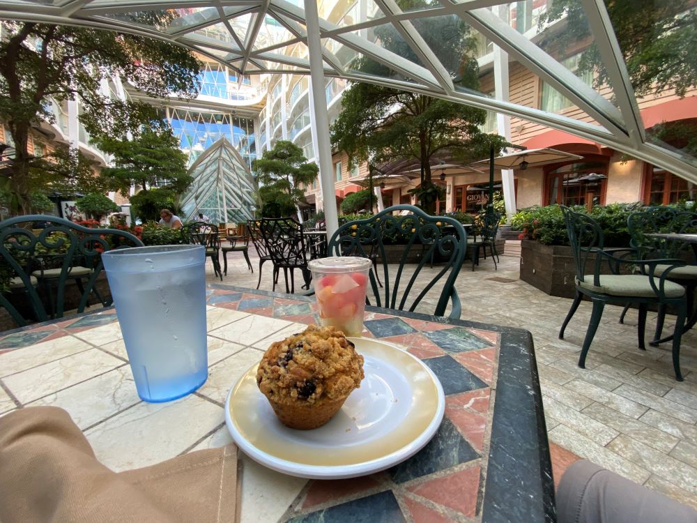 Breakfast in Central Park on Oasis of the Seas