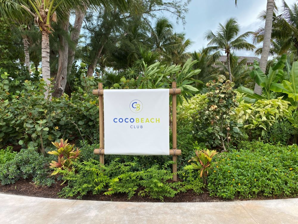 Coco Beach Club sign