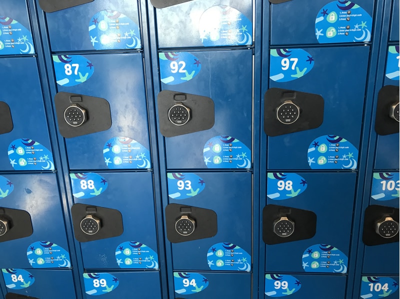 Lockers at Thrill Waterpark