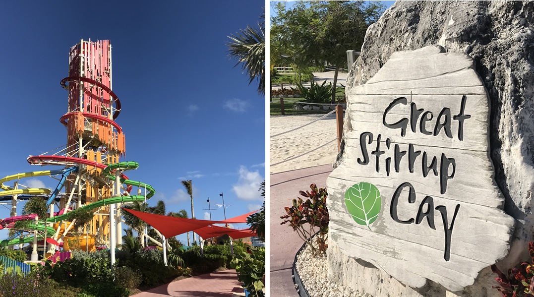 CocoCay compared to Great Stirrup Cay
