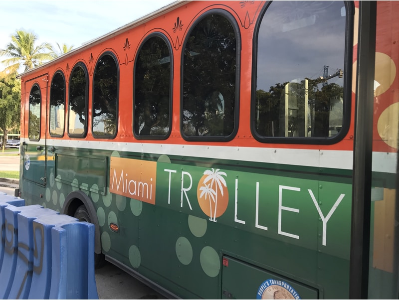 Coral Way trolley at the Port of Miami