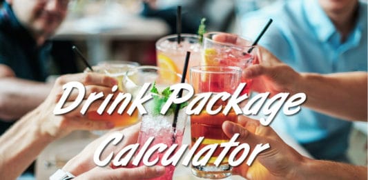 Cruise line drink package calculator