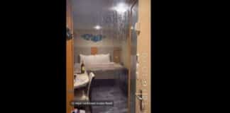 Must-See Viral Video Shows a Cruise Cabin Flooded With Water POURING From Ceiling