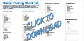 THE Cruise Packing Checklist: 85+ Items To Bring (Printable) Printable cruise packing checklist