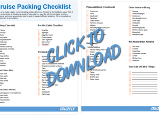 THE Cruise Packing Checklist: 85+ Items To Bring (Printable) Printable cruise packing checklist