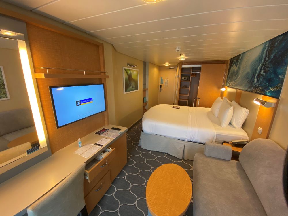 View of a cruise cabin