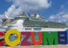 62 Can’t-Miss Things For Cruise Passengers to Do in Cozumel Cruise ship docked in front of sign in Cozumel