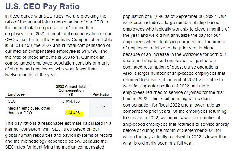cruise ship job pay scale