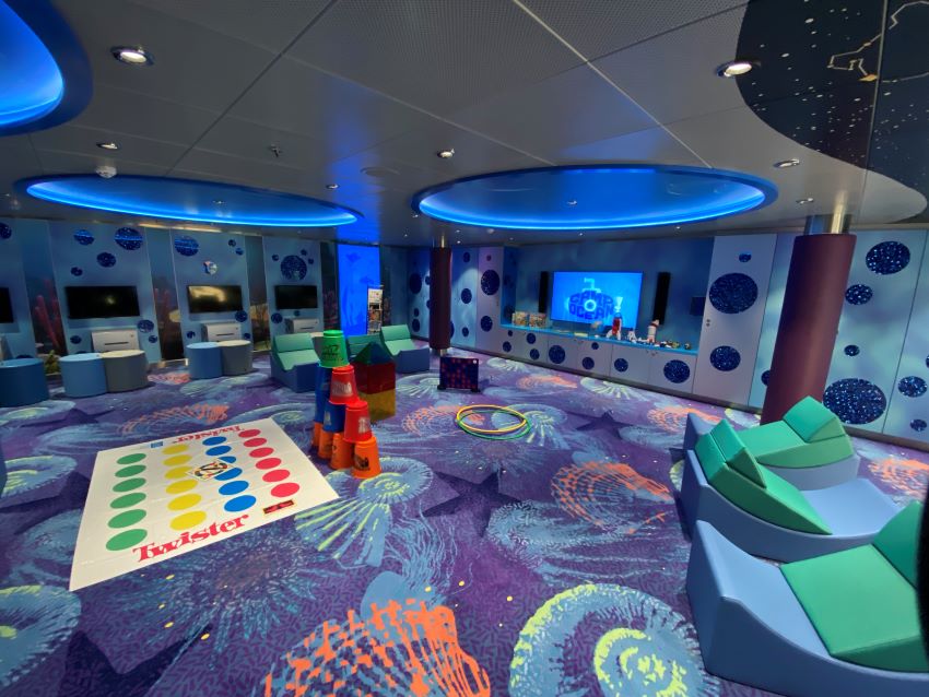 Kids area on a cruise ship