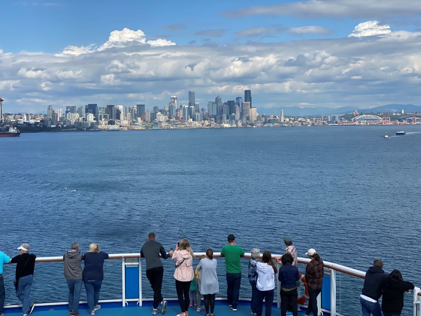 cruise ship in seattle today