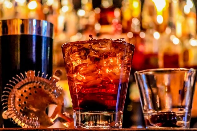 drink on a bar