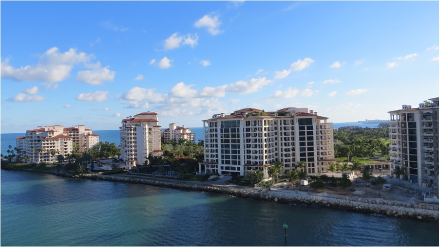 Fisher Island from a cruise ship