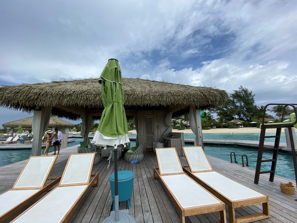 Floating cabana on CocoCay