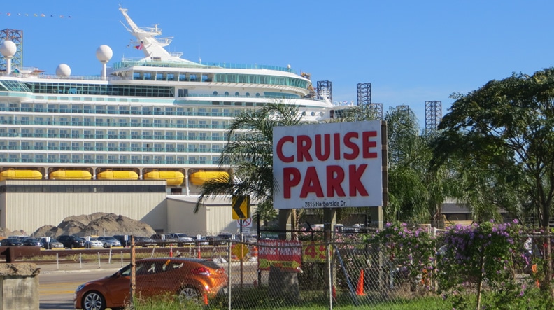 Estacionamiento para cruceros en Galveston