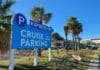 Galveston Cruise Parking (Where to Park): Prices, Profiles, & Map Sign for express parking lot in Galveston.