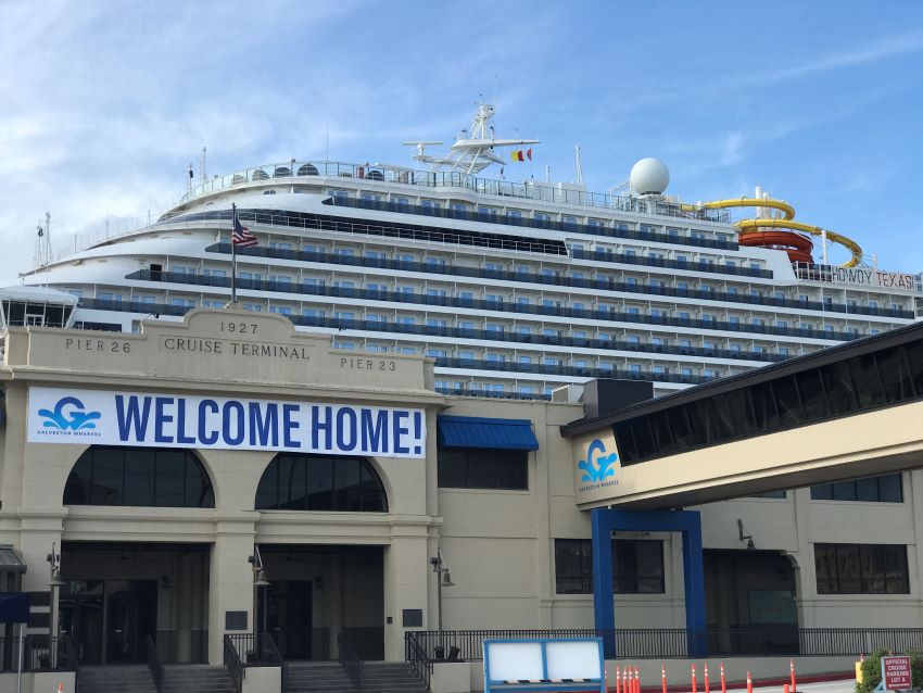 galveston cruise port from airport
