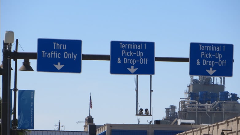 Galveston cruise passenger drop off